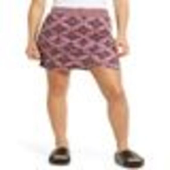 Free People She's Something Else Printed Mini Skirt In Smokey Lilac - X - Picture 3 of 3